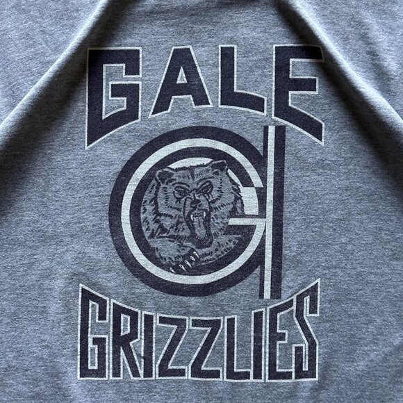 vintage 90s single stitch "gale grizzlies" varsity grey tee - Picture 2 of 4